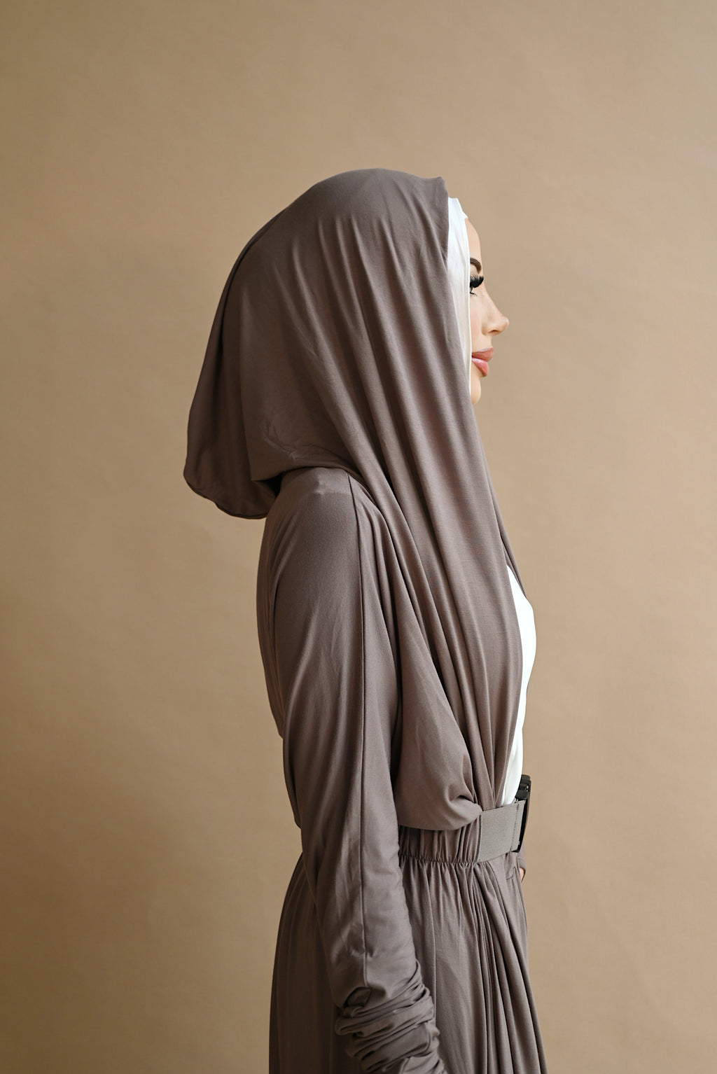 The Shadow Muse Taupe Hooded Cardi