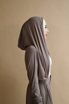 The Shadow Muse Taupe Hooded Cardi