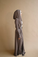 The Shadow Muse Taupe Hooded Cardi