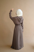 The Shadow Muse Taupe Hooded Cardi