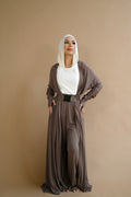 The Shadow Muse Taupe Hooded Cardi