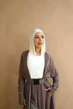 The Shadow Muse Taupe Hooded Cardi