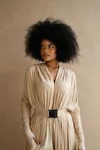 The Shadow Muse Almond Hooded Cardi