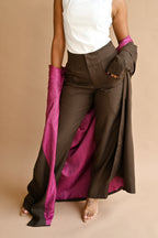 Noor Noir - Cocoa Longline Blazer