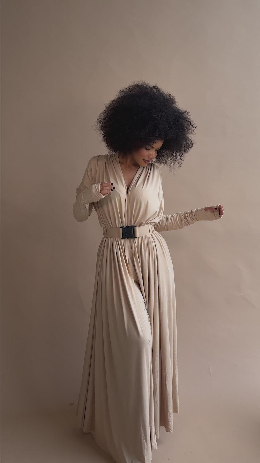 The Shadow Muse Almond Hooded Cardi